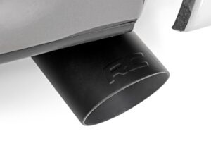Exhaust Tip | Black | RC Logo | 2.5-3.125 Inch Pipe