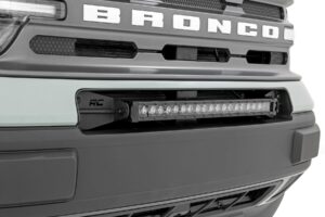 LED Light Kit | Bumper Mount | 20" Black Single Row | White DRL | Ford Bronco Sport (21-26)