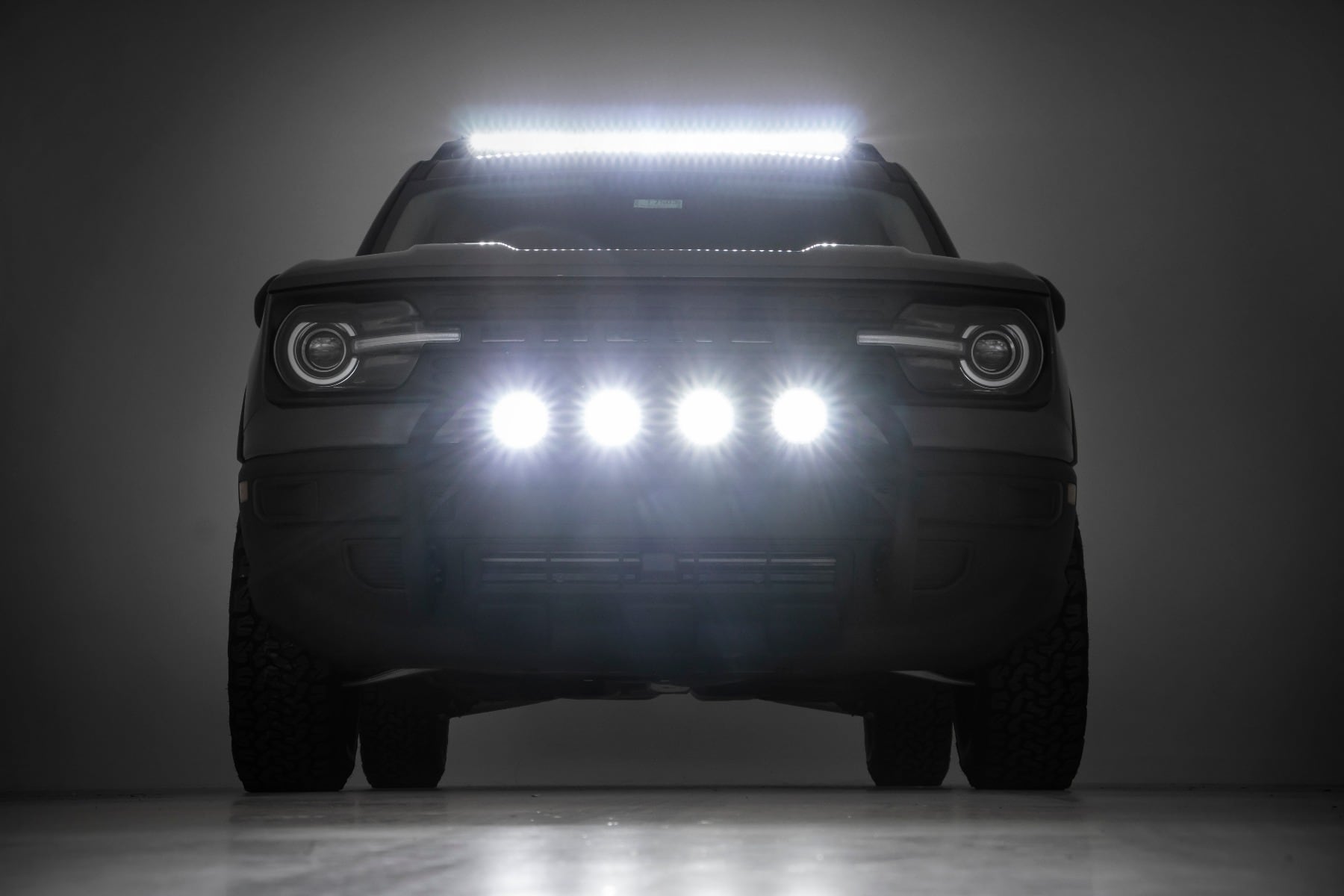 Nudge Bar | 20 Inch Black Single Row LED | Ford Bronco Sport 4WD (2021-2024) - Image 6