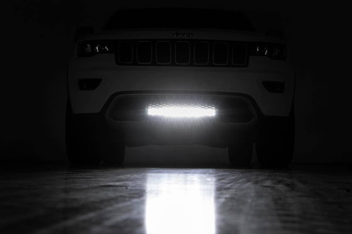 LED Light Kit | Bumper Mount | 20" Black Dual Row| Amber DRL | Jeep Grand Cherokee WK2 (11-20) - Image 5