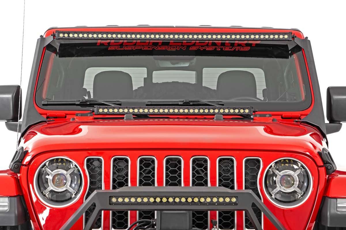 LED Light Kit | Windshield | 50" Spectrum Dual Row | Jeep Gladiator JT/Wrangler JL (18-26) - Image 6