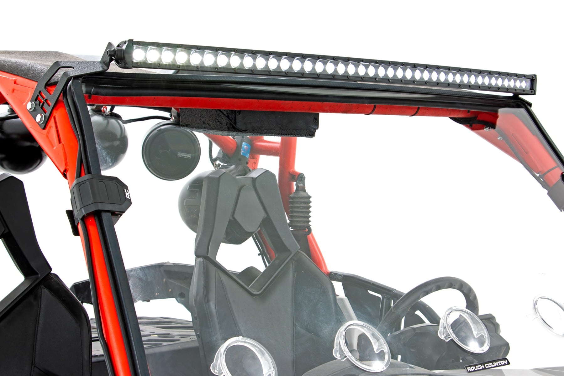 LED Light Kit | Front Mount | 40" Black Dual Row | White DRL | Can-Am Commander Max 1000 - Image 5