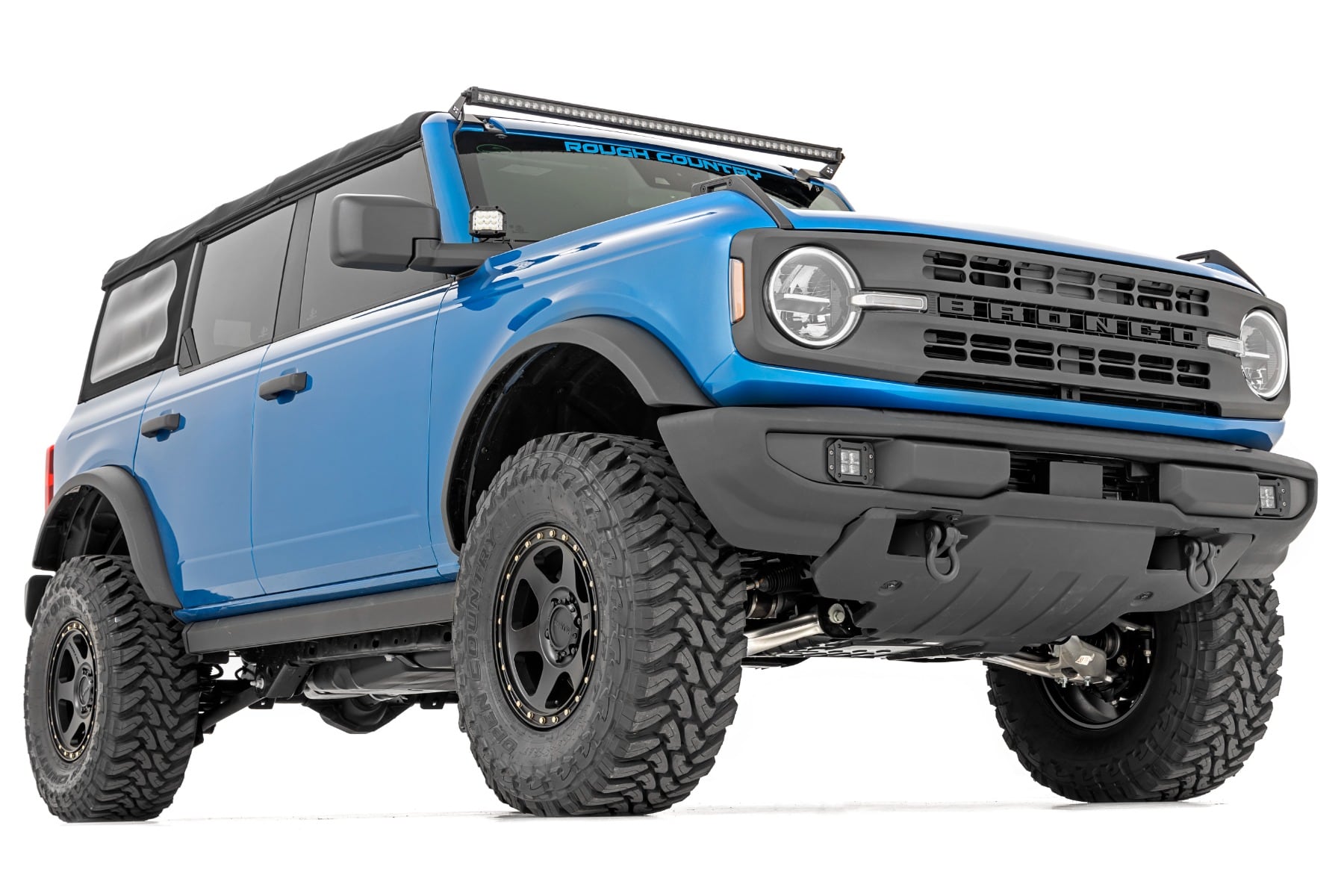 LED Light Kit | Upper Windshield | 50" Black Single Row | Ford Bronco (21-26) - Image 4
