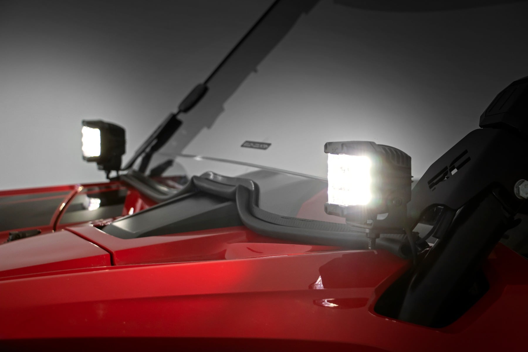 LED Light Kit | Cage Mount | 2" Chrome Pair | Wide Angle | Honda Talon 1000 - Image 2
