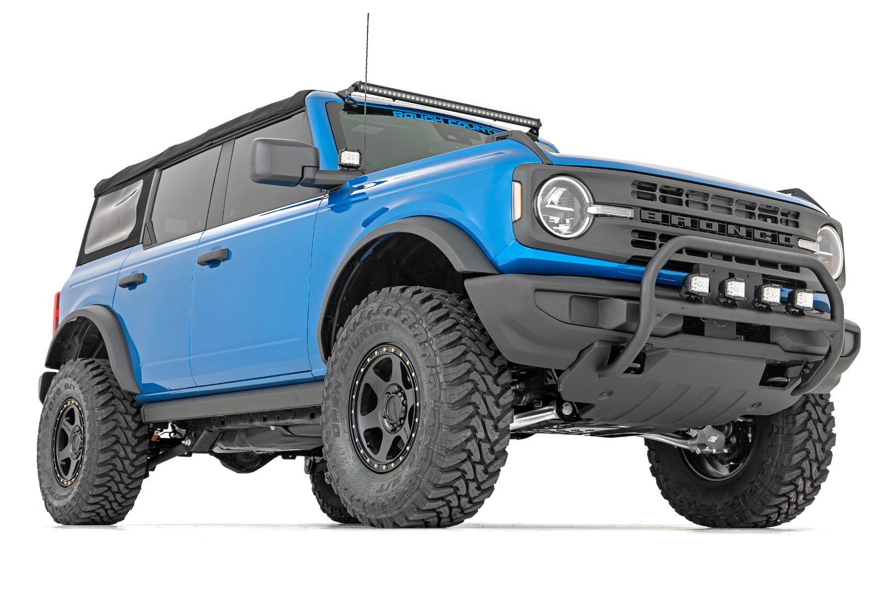 LED Light Kit | Upper Windshield | 40" Black Single Row | Ford Bronco (21-26) - Image 3