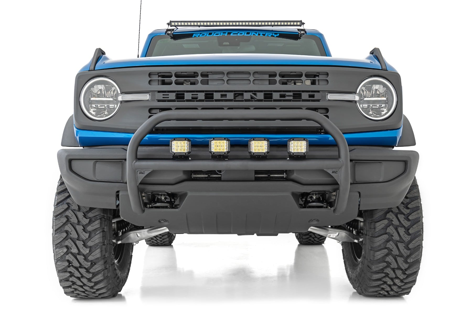 LED Light Kit | Upper Windshield | 40" Black Single Row | Ford Bronco (21-26) - Image 4