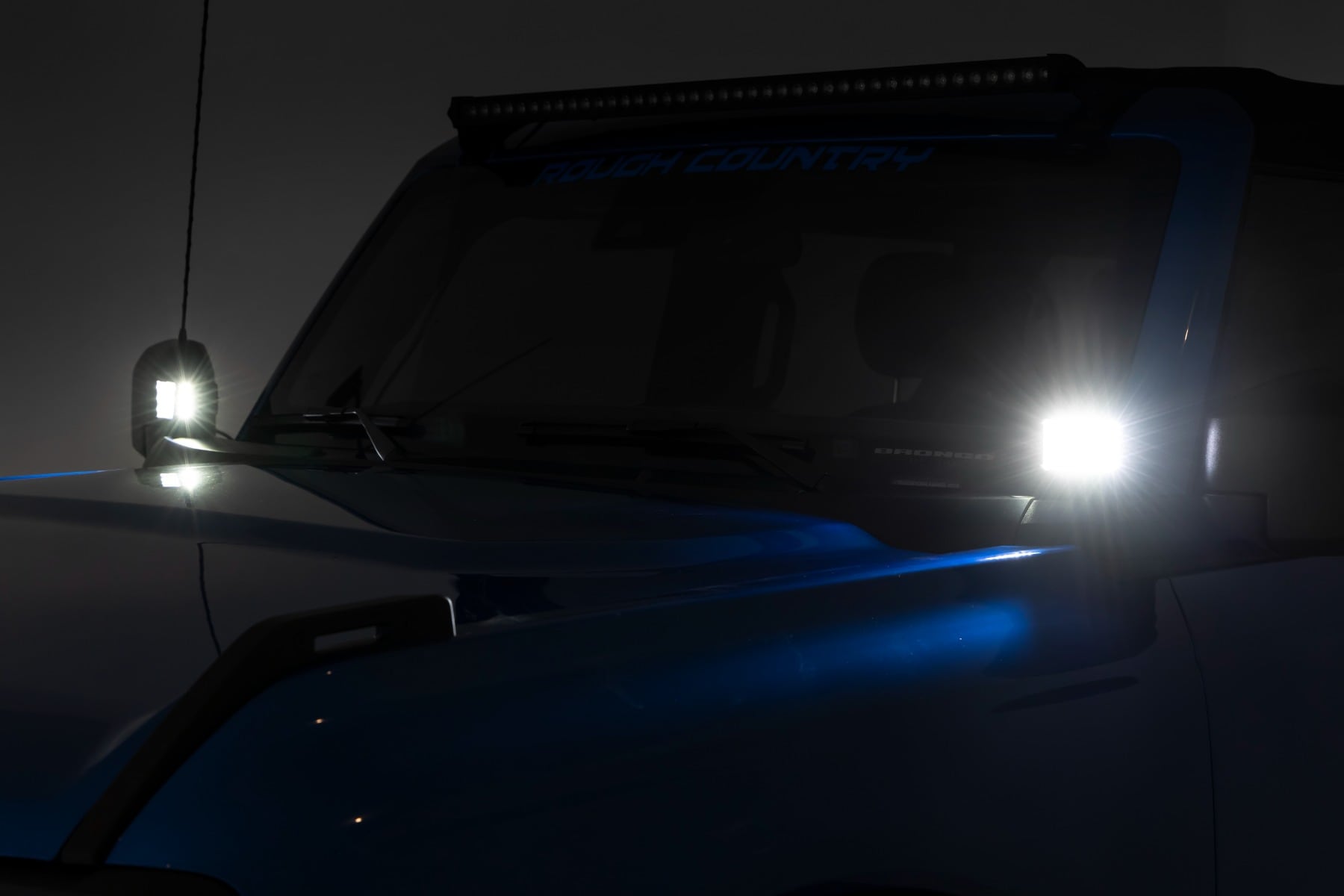 LED Light Kit | Ditch Mount | 2" Black Pair | Spot Pattern | Ford Bronco (21-26) - Image 4