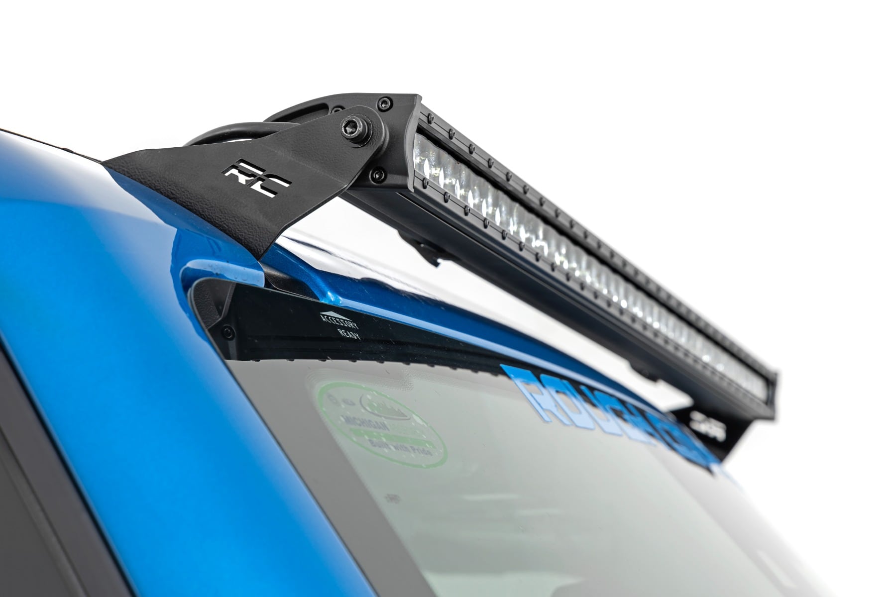 LED Light Kit | Upper Windshield | 40" Black Single Row | Ford Bronco (21-26) - Image 6