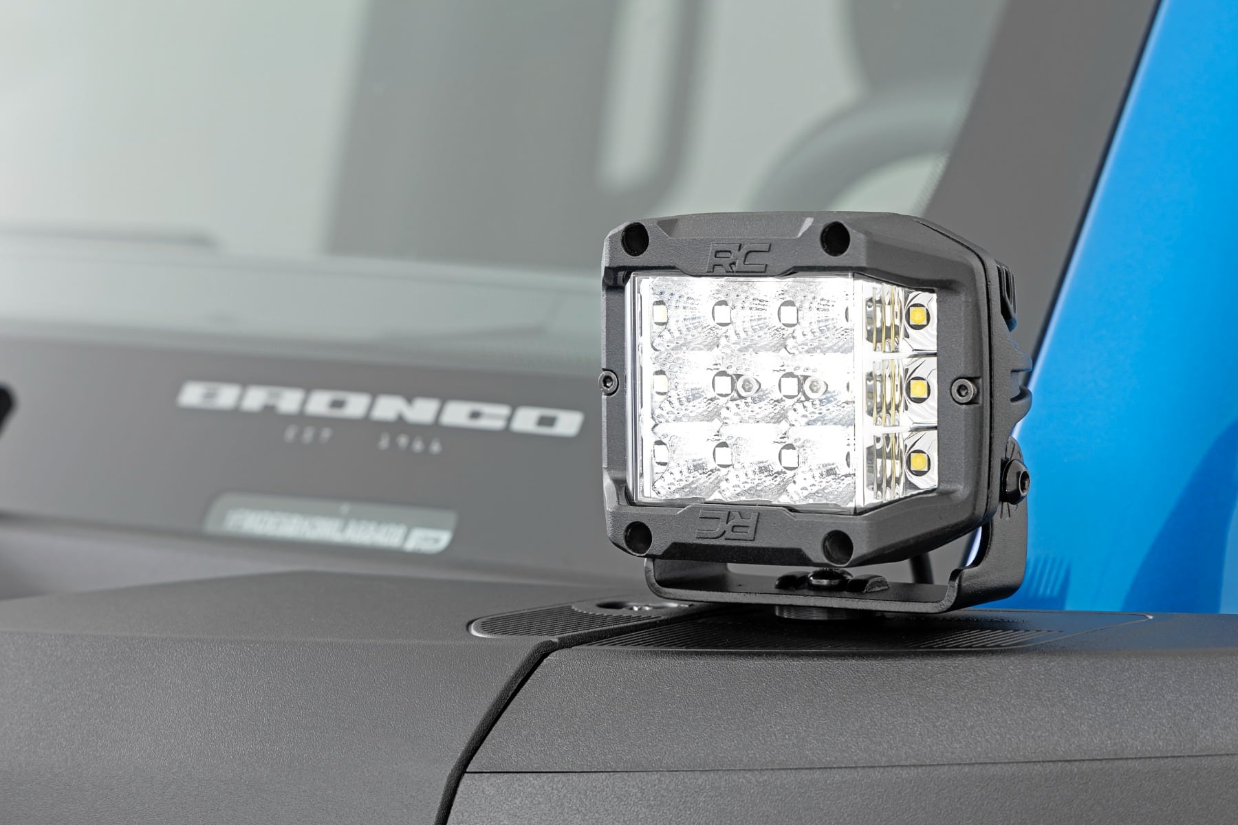 LED Light Kit | Ditch Mount | 2" Chrome Pair | Wide | Ford Bronco 4WD (21-26) - Image 4