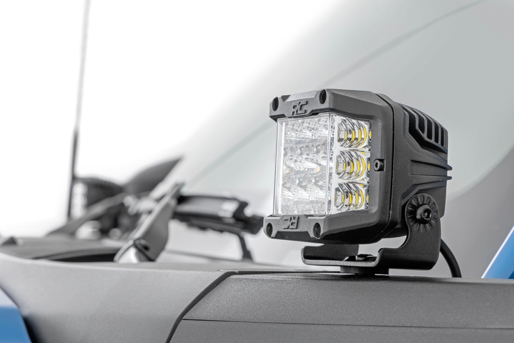 LED Light Kit | Ditch Mount | 2" Chrome Pair | Wide | Ford Bronco 4WD (21-26) - Image 2