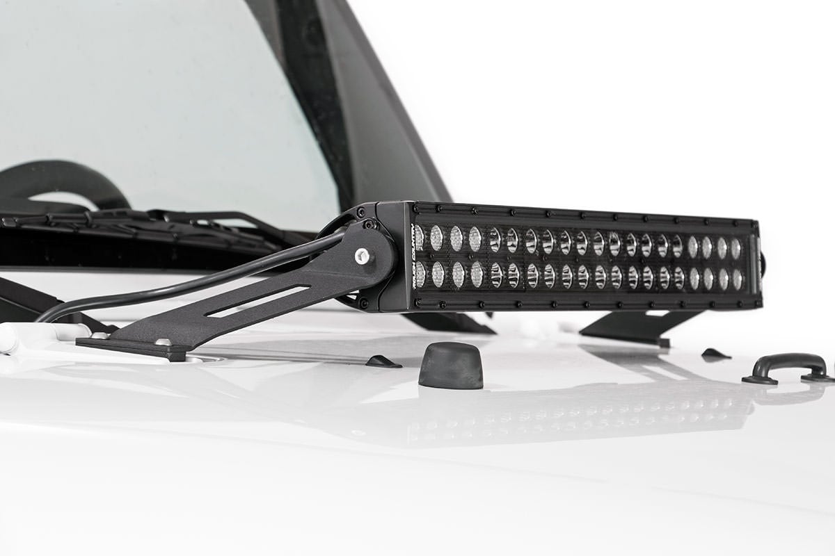 LED Light Mount | Hood | 20" | Jeep Wrangler JK/Wrangler Unlimited (07-18)