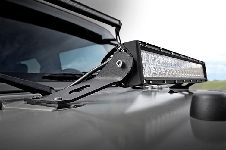 LED Light Mount | Hood | 20" | Jeep Wrangler JK/Wrangler Unlimited (07-18) - Image 3