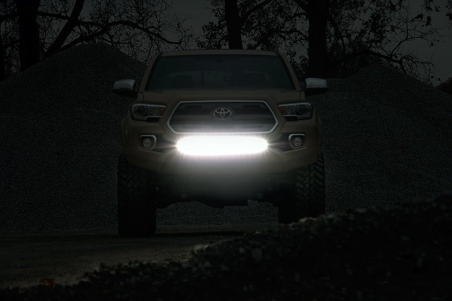 LED Light Kit | Lower Grille Mount | 30" Black Single Row | White DRL | Toyota Tacoma (16-23) - Image 4