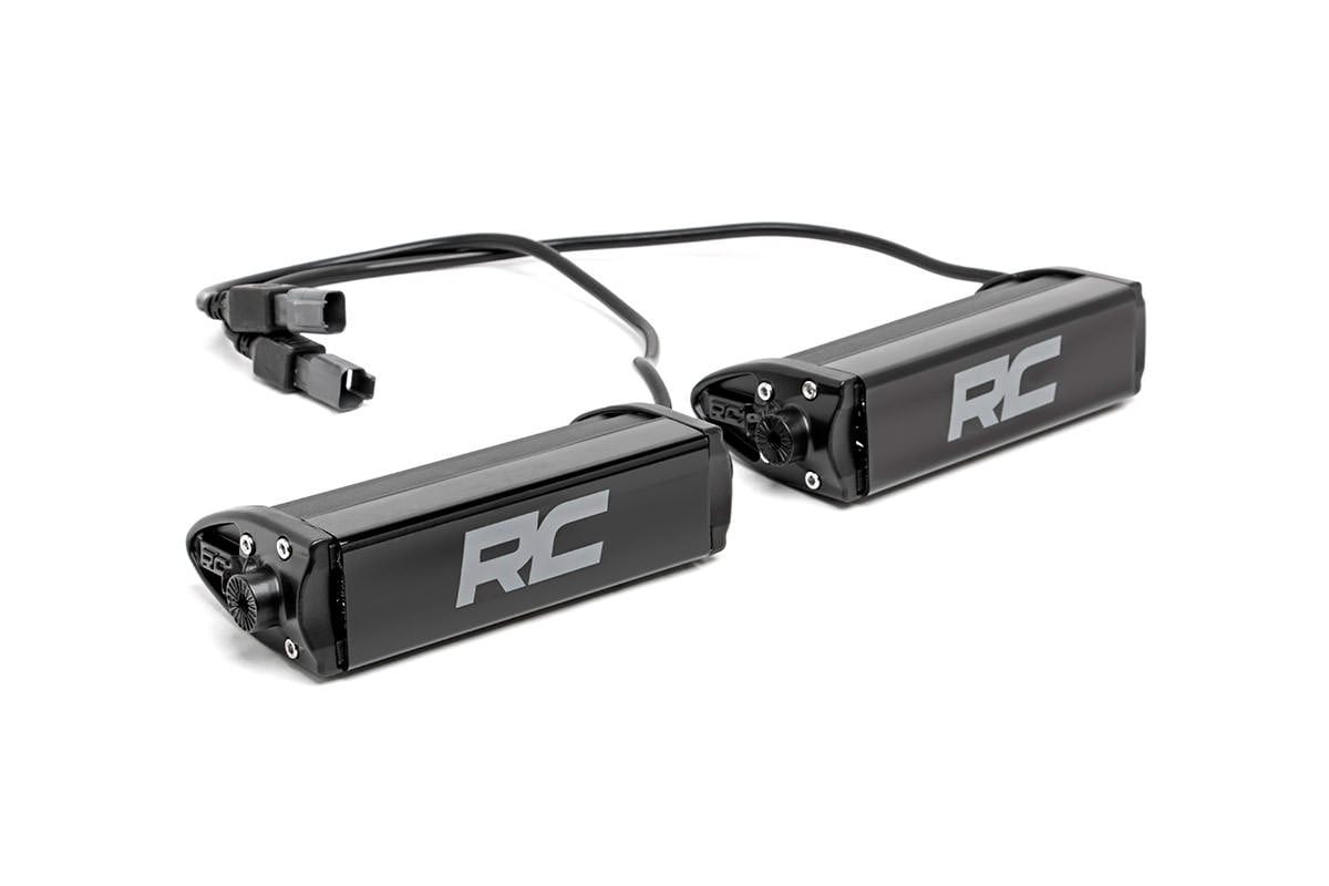 6 Inch Chrome Series LED Light Bar | Single Row | Pair - Image 2