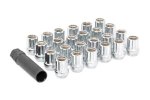M14 x 2.0 Lug Nut Set of 24 | Chrome | Open End