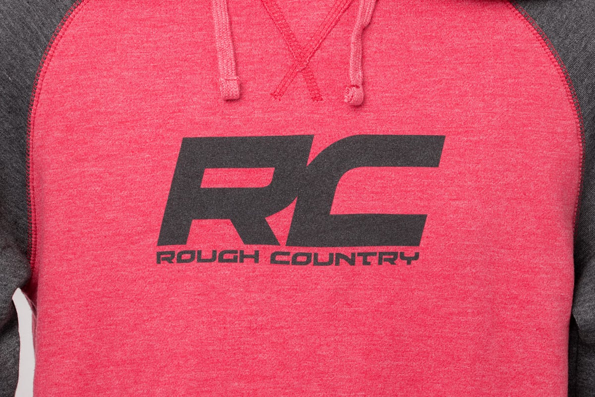 Rough Country Hoodie | Heater | Red/Gray | SM - Image 2