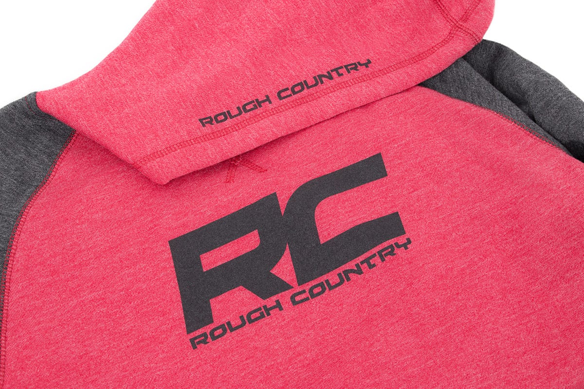 Rough Country Hoodie | Heater | Red/Gray | MD - Image 3