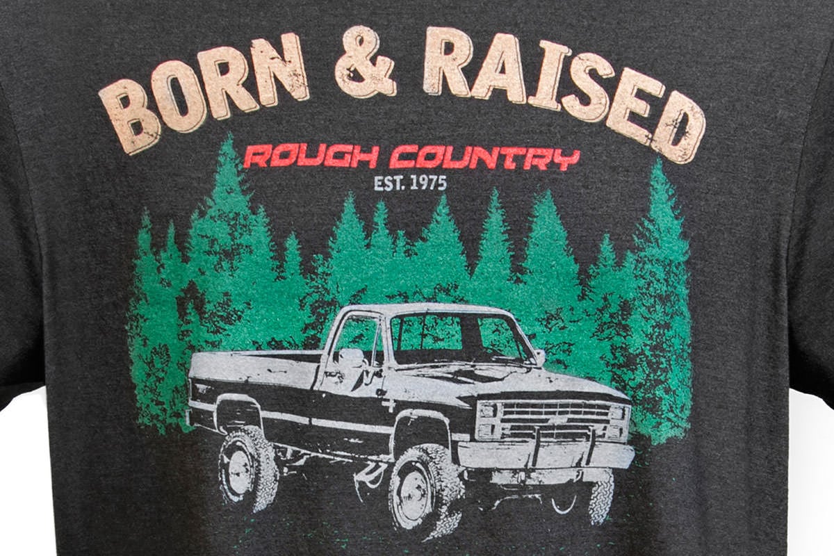 Rough Country T-Shirt | Born & Raised | Black | 2XL - Image 2