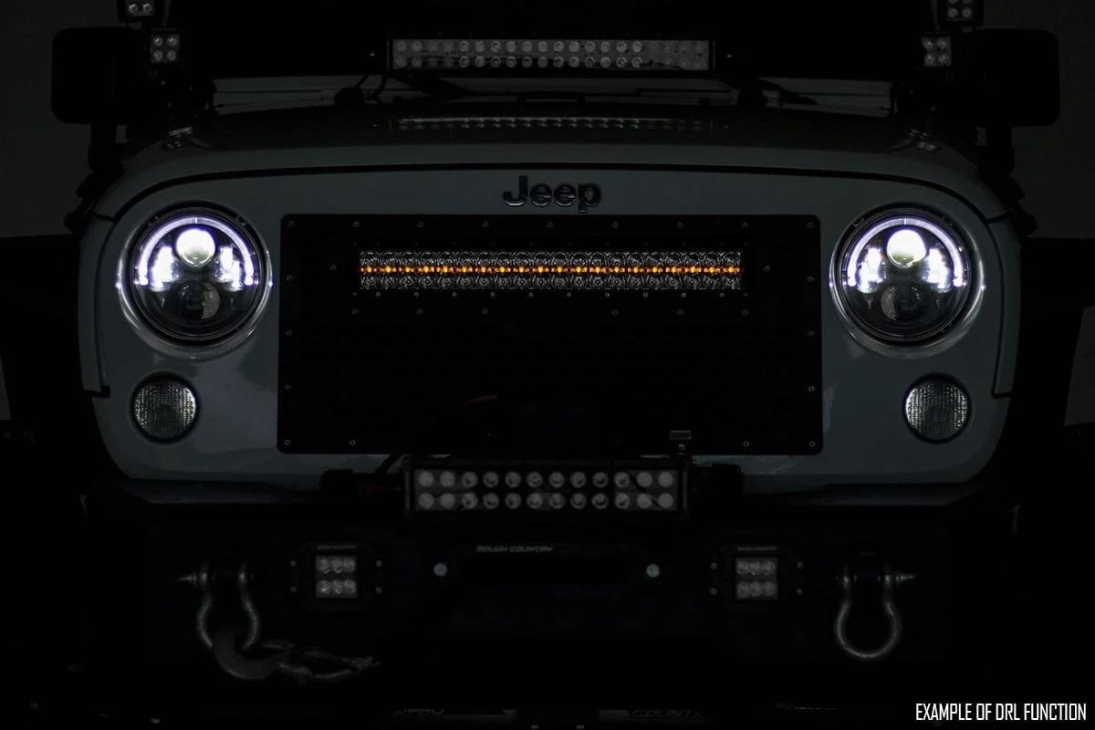 50 Inch Black Series LED Light Bar | Dual Row | Amber DRL - Image 4