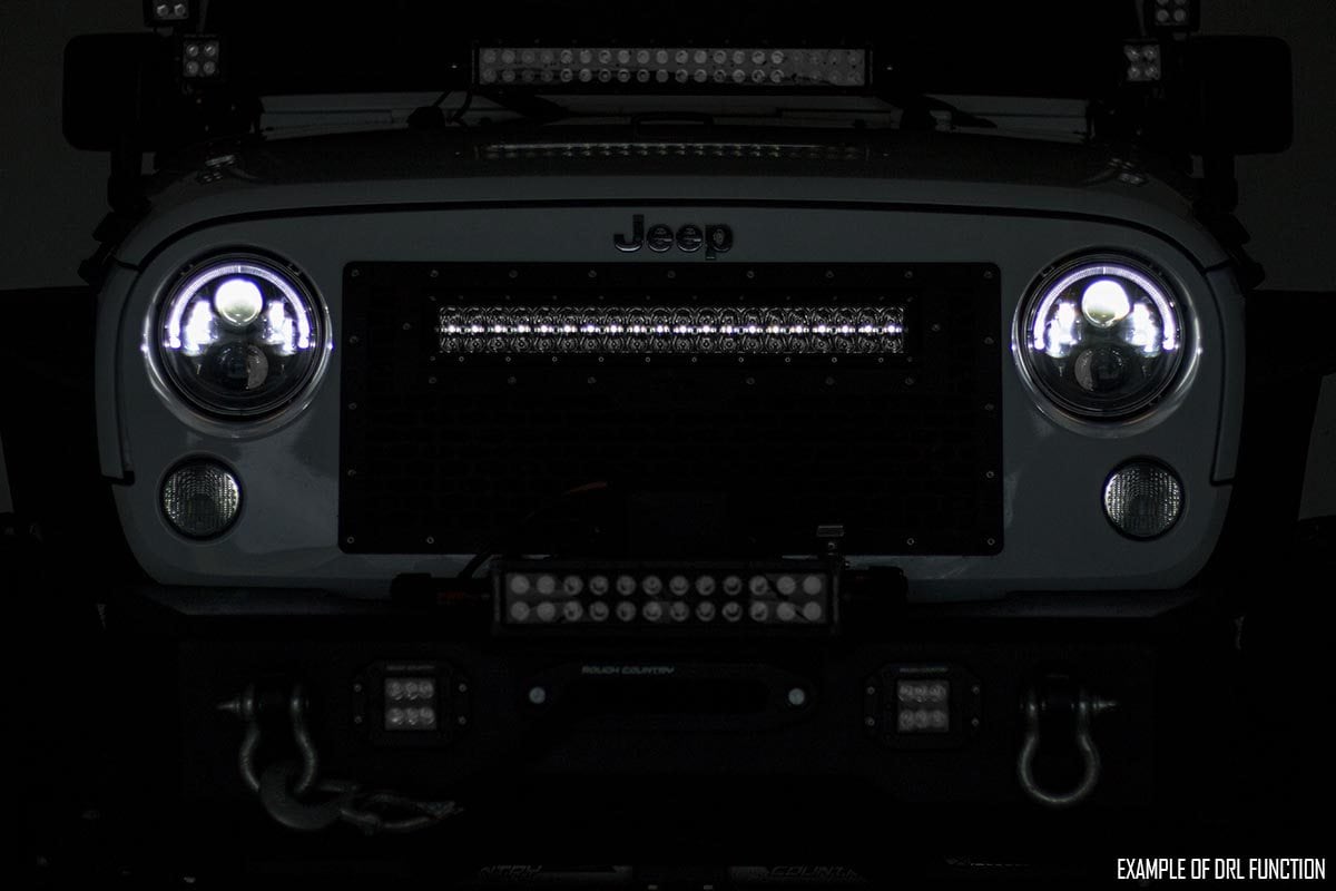 20 Inch Black Series LED Light Bar | Dual Row | Cool White DRL - Image 4
