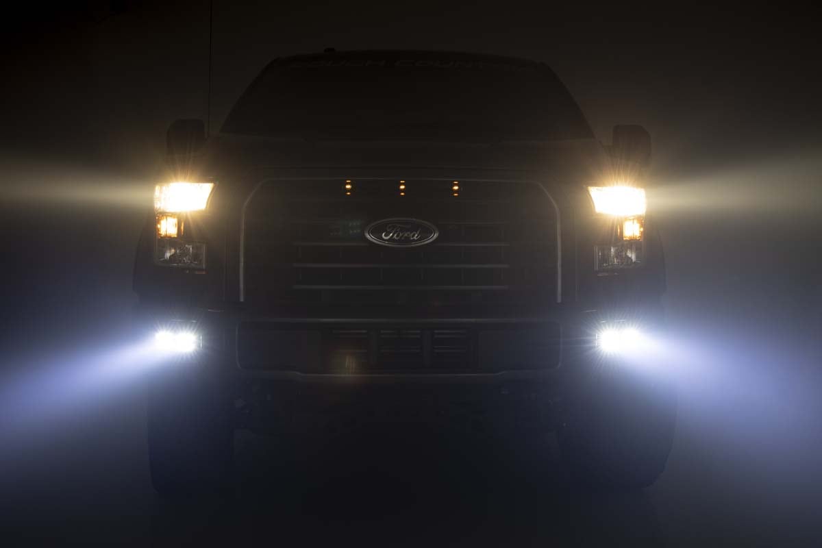 LED Light Kit | Fog Mount | Dual 2" Black Pairs | Spot | Ford F-150 (15-17) - Image 4