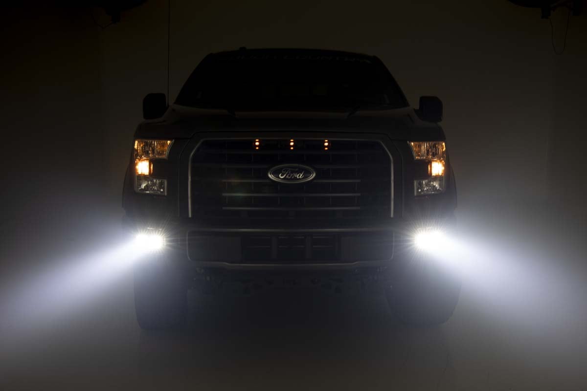 LED Light Kit | Fog Mount | Dual 2" Black Pairs | Spot | Ford F-150 (15-17) - Image 5