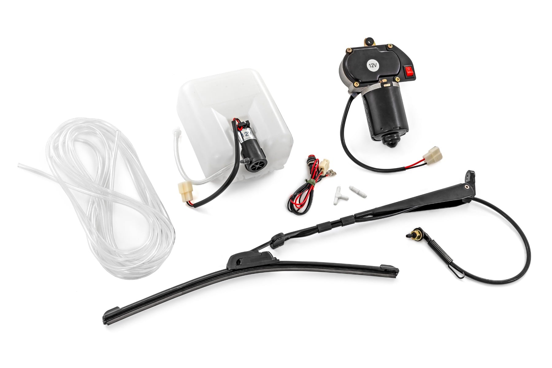 Universal UTV Powered Wiper w/Washer Tank | 16" Blade - Image 4