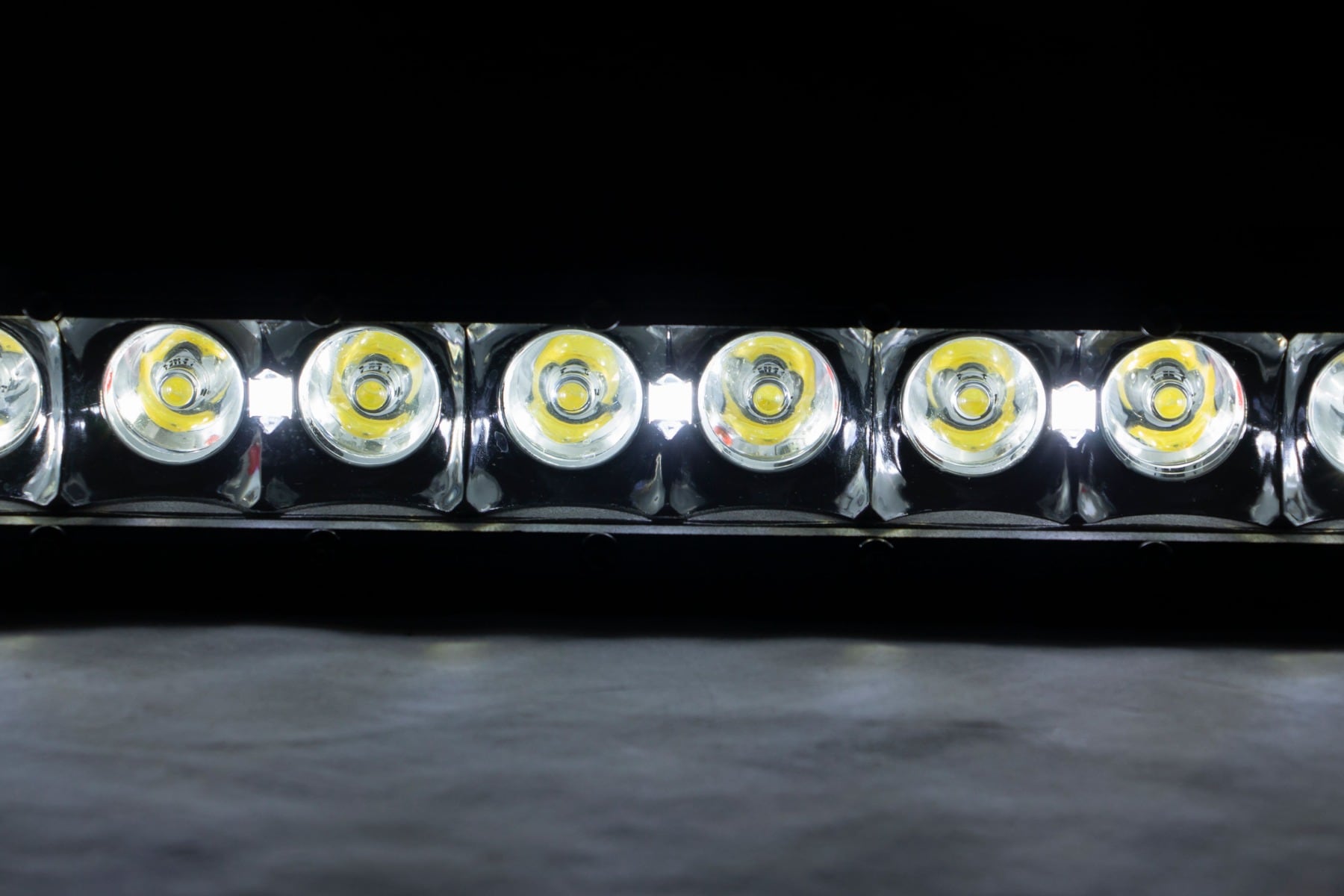 8 Inch Black Series LED Light Bar | Single Row | Cool White DRL - Image 4