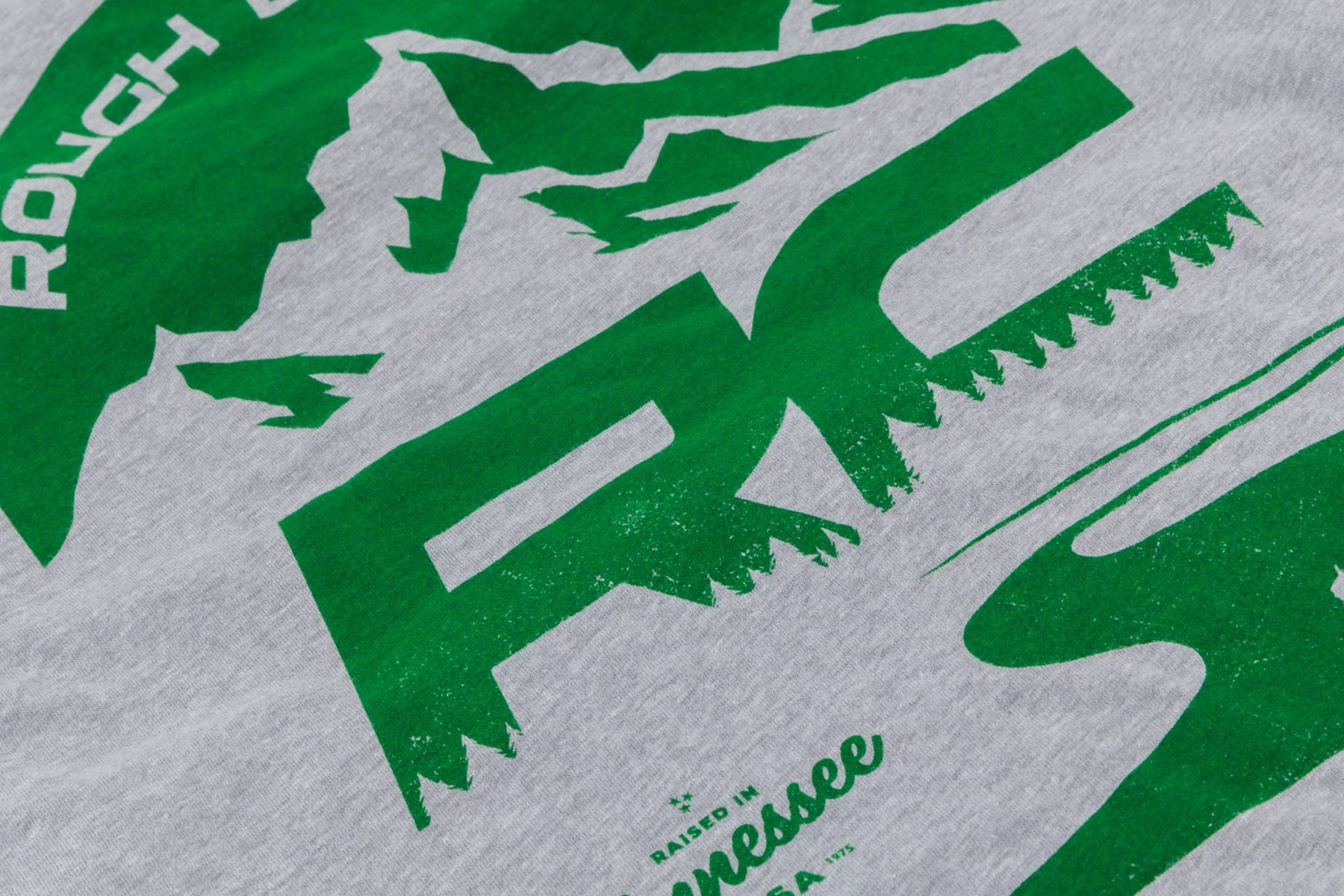 Rough Country T-Shirt | RC Mountains | HEATHER GRAY | 2XL - Image 2