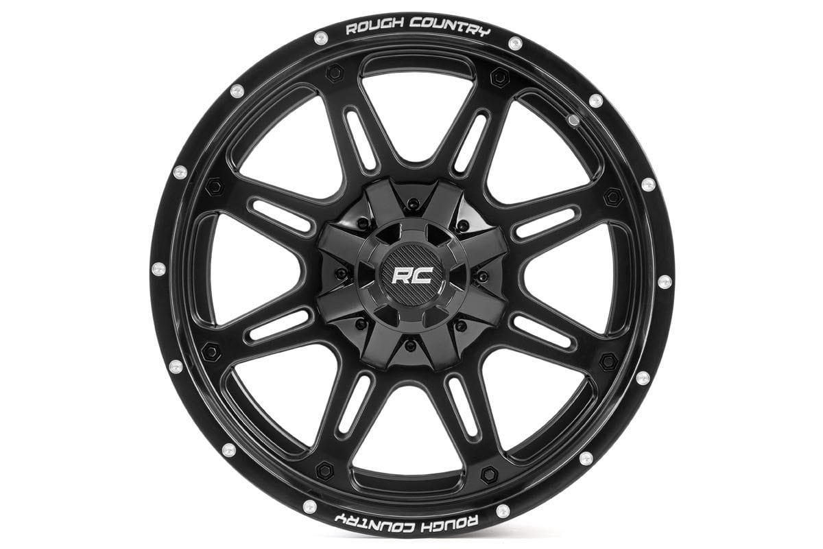 Rough Country 94 Series Wheel | One-Piece | Matte Black | 20x10 | 8x6.5 | -18mm - Image 2