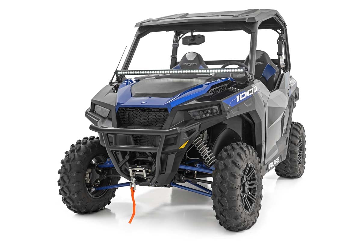 LED Light Kit | Lower Windshield | 50" Black Single Row | Polaris General XP 4 1000 - Image 4